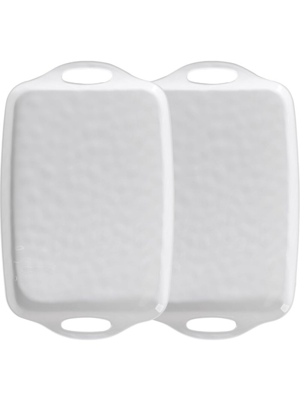 Large Rectangular Serving Tray Set of 2, 19"x12", Dishwasher Safe, BBQ & Kitchen